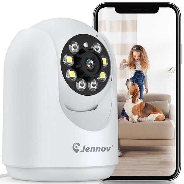 2K Indoor Cameras, WiFi Baby Camera Monitor,2.4 GHz Pet Dog Camera with Phone App