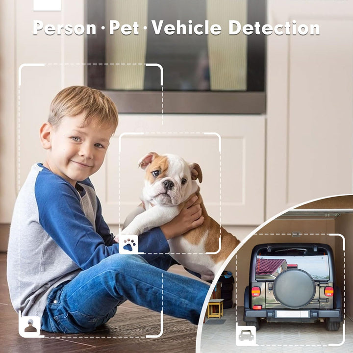 2K Indoor Cameras, WiFi Baby Camera Monitor,2.4 GHz Pet Dog Camera with Phone App - Jennov