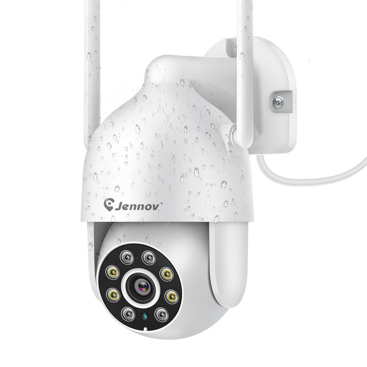 2K Wireless Security Camera, PTZ Outdoor 360°View,Auto Tracking,Spotligt,Night Vision - Jennov