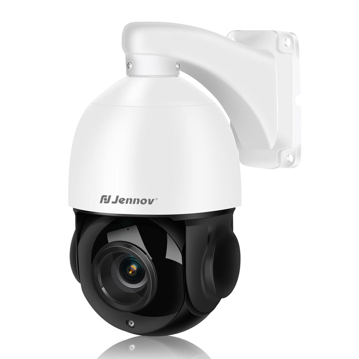 4K 8MP PTZ IP POE Camera with Pan Tilt 20x Optical Zoom & Human Vehicle Detection - Jennov