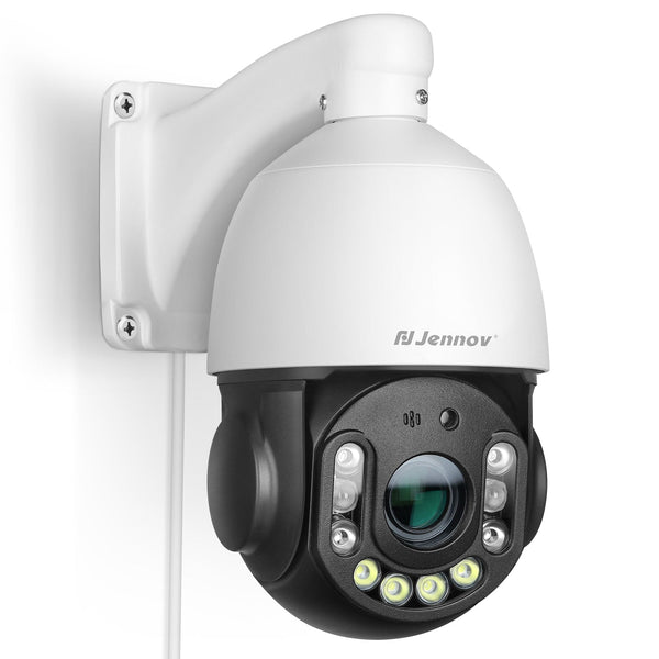 6MP PTZ PoE IP Dome Surveillance Camera with 20X Optical Zoom, 355° Pan & 90° Tilt - Jennov