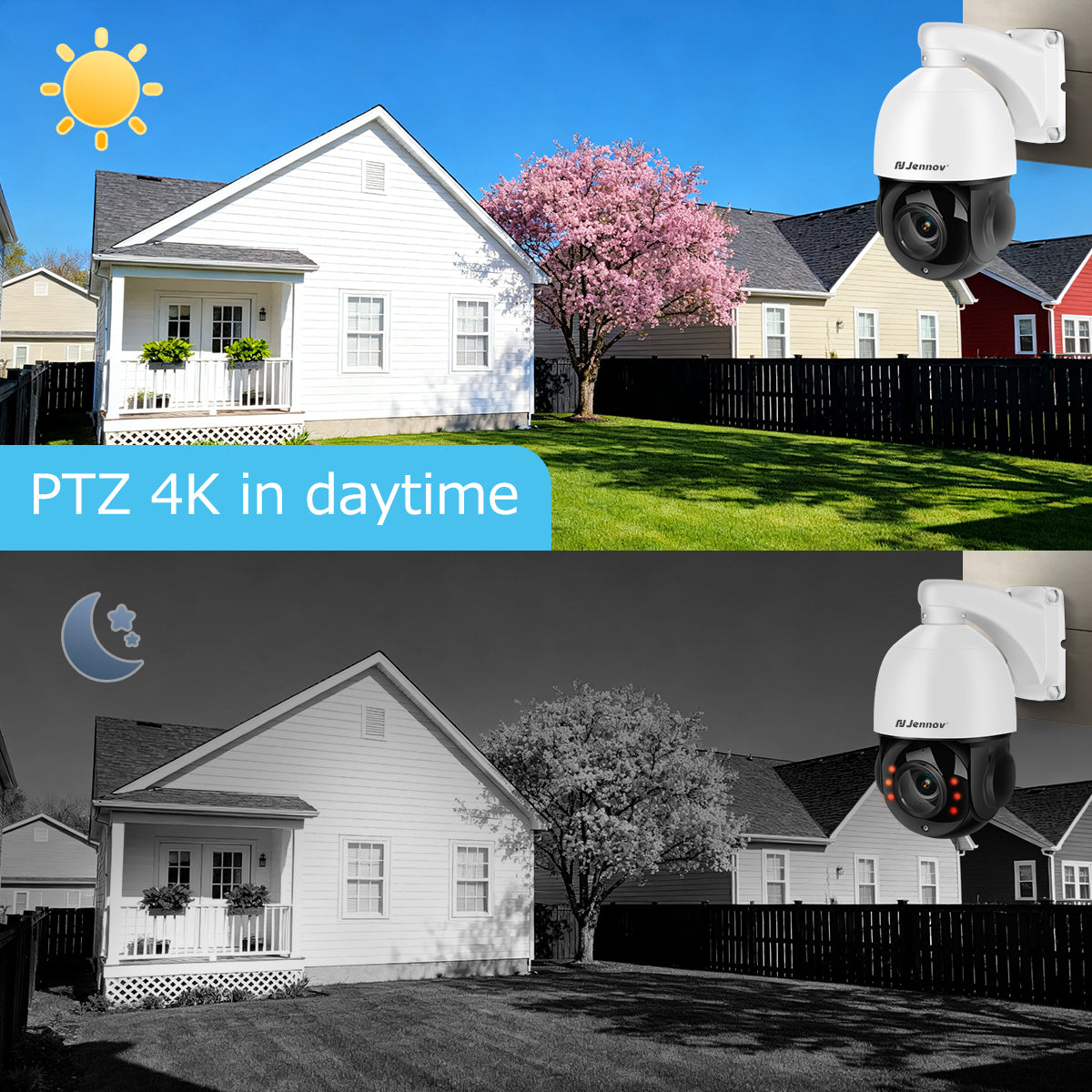 ソフトバンク PhotoVisionTV P87 4K PTZ IP Camera with 20x Zoom & Human Detection | Jennov – Jennov