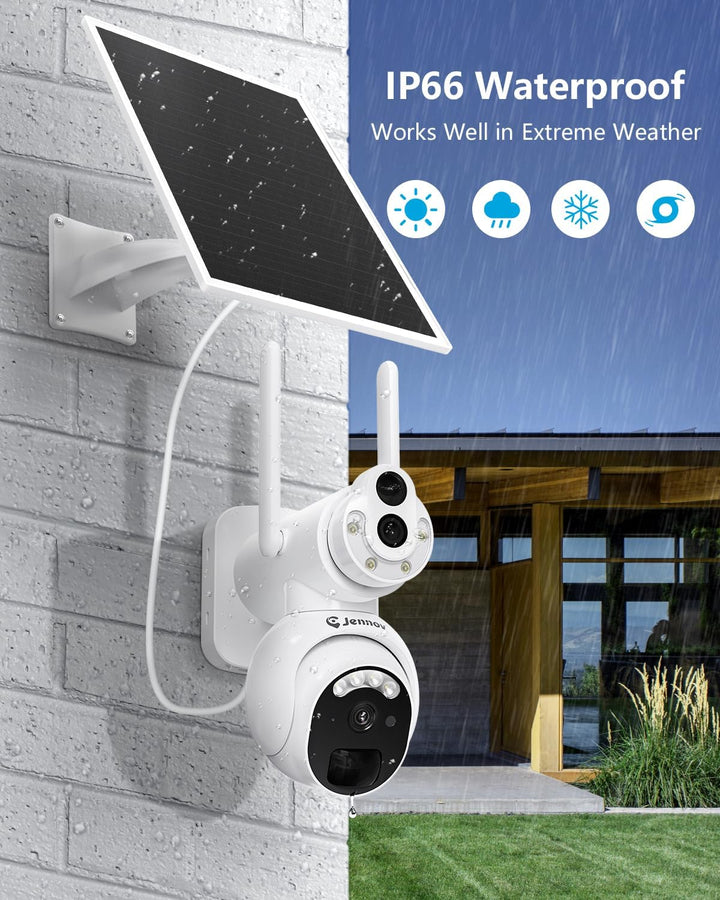 Jennov L01 4G Wireless Outdoor Security Camera with Solar Panel - Jennov