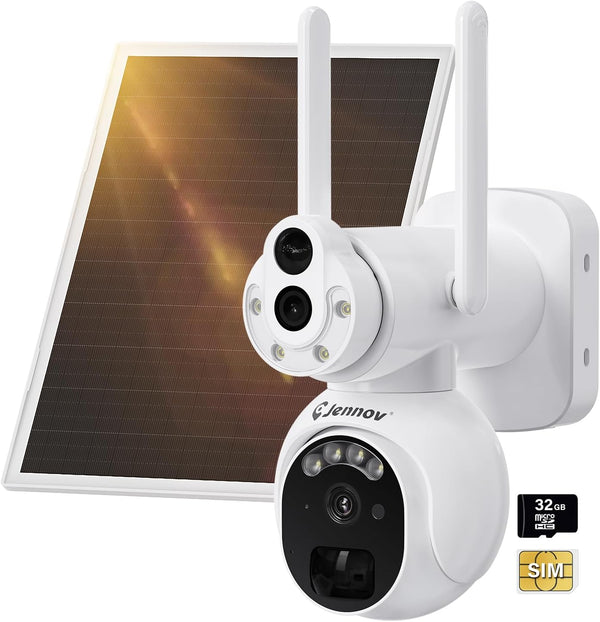 Jennov L01 4G Wireless Outdoor Security Camera with Solar Panel - Jennov