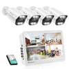 Jennov POE security camera system with 4K cameras and monitor for enhanced surveillance coverage