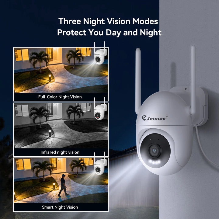 Jennov Jシリーズ 5MP WIFIワイヤレスセキュリティカメラシステム 10CH